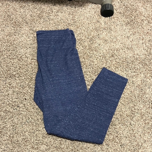 Navy Blue Heathered Leggings - Picture 1 of 1